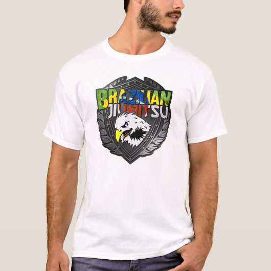 T-shirt BJJ - Bouclier brésilien Jiu Jitsu (Devant)