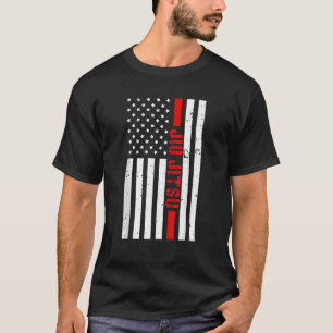 T-shirt BJJ Brésilien Jiu Jitsu Etats-Unis Drapeau América