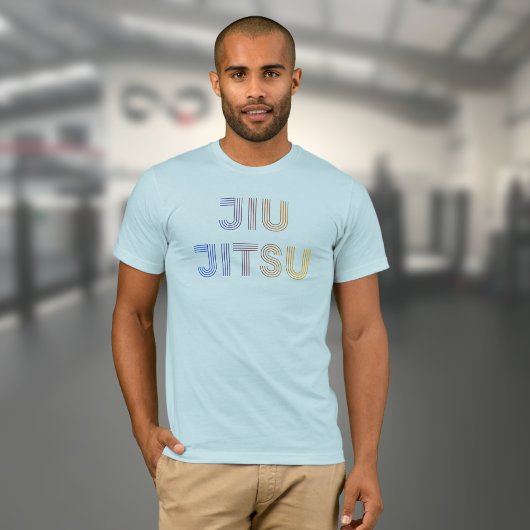 T-shirt BJJ Funky Brésilien Jiu Jitsu Bleu clair