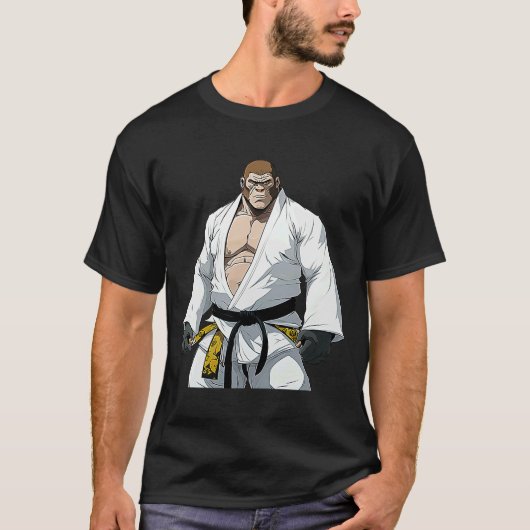 T-shirt BJJ Gorilla Brésilien Jiu Jitsu et Grappling (Devant)