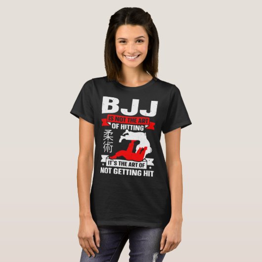 T-shirt BJJ Is Not The Art Of Hitting Jiu Jitsu 4 (Devant entier)