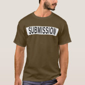 T-shirt BJJ Jiu Jitsu Soumission Brown Et Blanche (Devant)