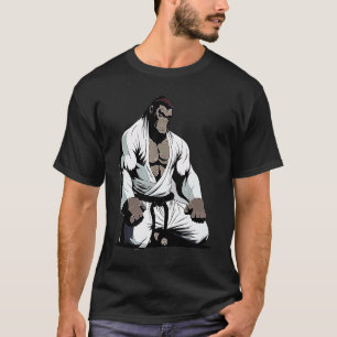 T-shirt BJJ MIXED MARTIAL ART Gorilla Brésil Jiu Jitsu Gra