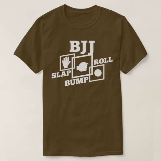 T-shirt BJJ Slap Bump Roll Brésilien Jiu Jitsu Cadeau (Design devant)
