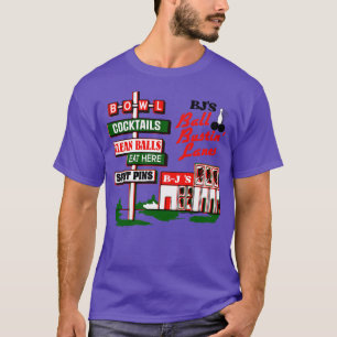 T-shirt BJ's Ball Bustin Lanes Retro Road Sign