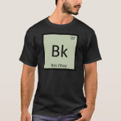 T-shirt Bk - Bok Choy Vegetable Chemistry Tableau périodiq (Devant)