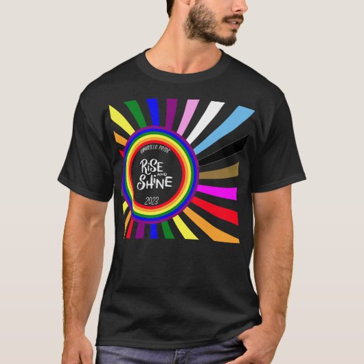 T-shirt Black 2023 Camarillo Pride chemise (Devant)