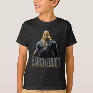 T-shirt Black Adam Character and Name Graphic
