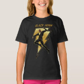 T-shirt Black Adam Lightning Bolt Illustration du caractèr (Devant)