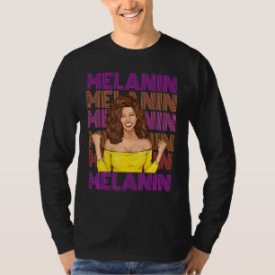 T-shirt Black African American Ebony Melanin Queen Empower