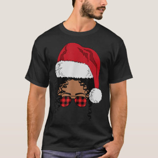 T-shirt Black African American Père Noël Afro Christmas Me