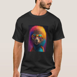 T-shirt Black Afro Otter Pride Pop