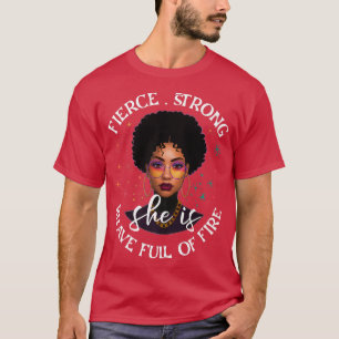 T-shirt Black Afro Woman