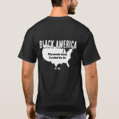 T-shirt Black America/Plymouth Rock (double face) (Dos)