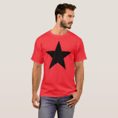 T-shirt Black Anarchy STAR (de façon classique) (Devant entier)