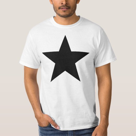 T-shirt Black Anarchy STAR (de façon classique) (Devant)