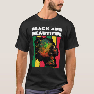 T-shirt Black and Beautiful Woman Teacher Black History Mo