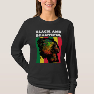 T-shirt Black and Beautiful Woman Teacher Black History Mo