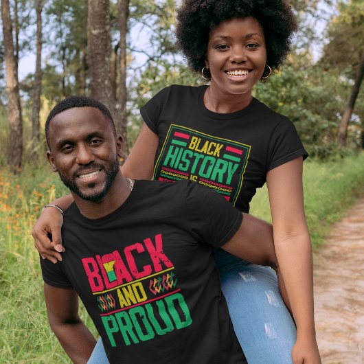 T-shirt Black and proud