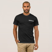 T-shirt Black And Silver Look Custom Modèle Hommes (Devant entier)