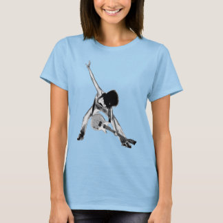 T-shirt Black and White Rock Girl