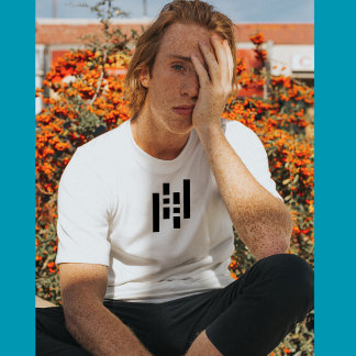 T-shirt Black and White Shapes personnalisable Festival Sh