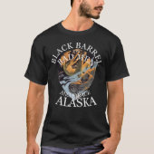 T-SHIRT BLACK BARREL & MAUVAIS HOMMES ANCHORAGE ALASKA AK (Devant)