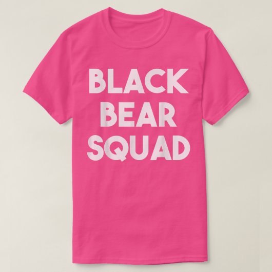 T-shirt Black Bear Squad - Funny (Design devant)