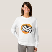 T-shirt Black Beetle Insect on Envelope (Devant entier)