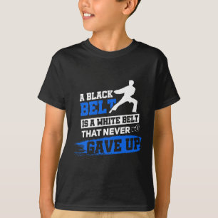 T-shirt Black Belt dit Karate Taekwondo Arts martiaux