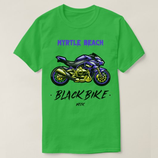 T-shirt Black Bike Week Myrtle Beach (Design devant)