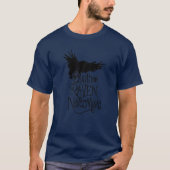T-shirt Black Bird, Crows And Ravens, Mythical Edgar Allan (Devant)