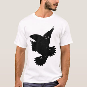 t-shirt black birds Jean Marie Moyer