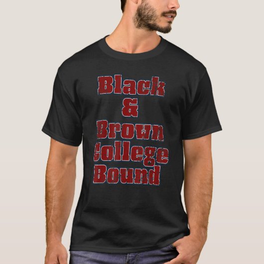 T-shirt Black & Brown College Bound (Devant)