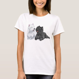 T-shirt Black Cairn et West Highland Terriers