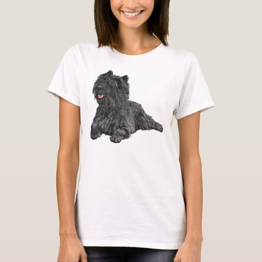 T-shirt Black Cairn Terrier (Devant)
