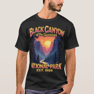 T-shirt Black Canyon The Gunnison Park national randonnée