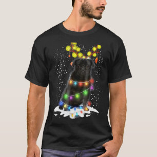 T-shirt Black Carlin Blinker - Nice chien Carlin de Noël N