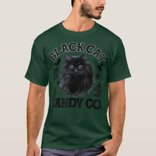 T-shirt Black Cat Candy Corn Candy Co Funny Halloween