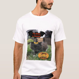 T-Shirt Black Cat De heks komt eraan