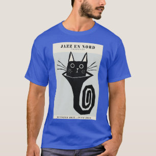 T-shirt Black Cat Jazz En Nord