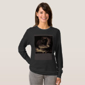 T-shirt Black Cat Love Apple Pie (Devant entier)