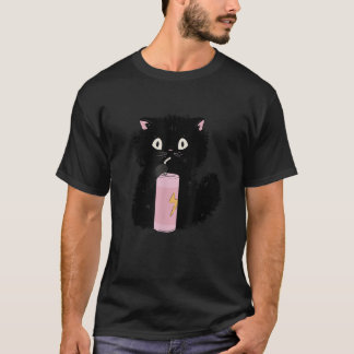 T-shirt Black Cat Lover Cute Funny Kawaii Kitten Perfect C