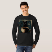 T-shirt Black Cat Soccer Coffee (Devant entier)