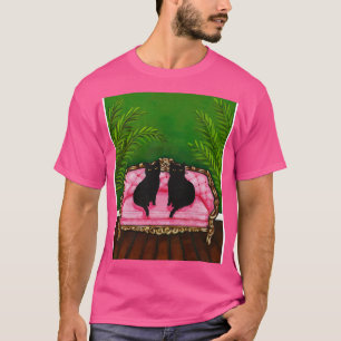 T-shirt Black Cats Vintage Settee