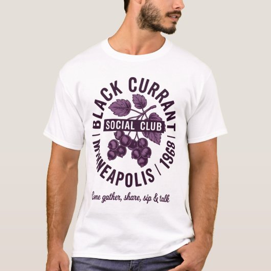 T-shirt Black Currant Social Club (Devant)