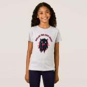 T-Shirt Black Cute Kawaii Ghost (Devant entier)