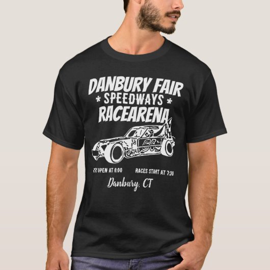 T-shirt Black Danbury Fair Racearena Speedway 1-Side Tee! (Devant)