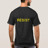 T-Shirt Black de protestation de Résistance (Dos)