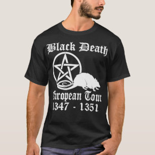 T-shirt Black Death European Tour Funny Band Histoire